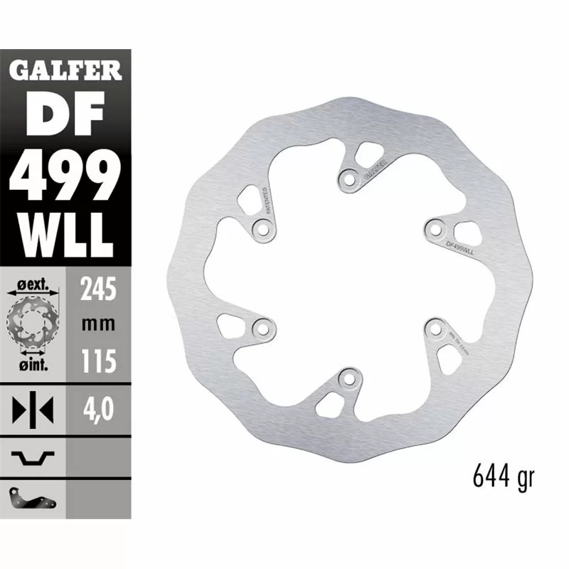 Galfer DF499WLL Disco De Frebo Wave Fijo