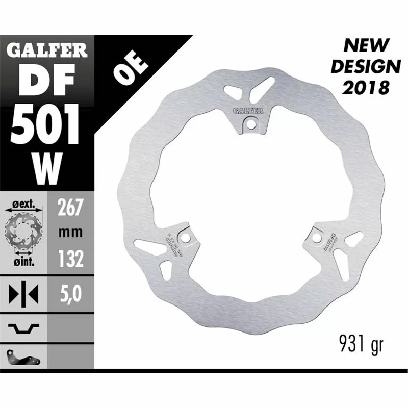 Galfer DF501W Disque De Frein Wave Fixe