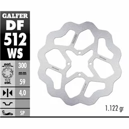 Galfer DF512WS Brake Disco Wave Fixed