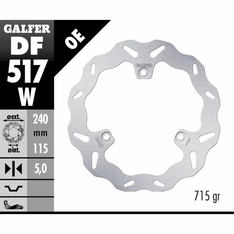 Galfer DF517W Disco Freno Wave Fisso