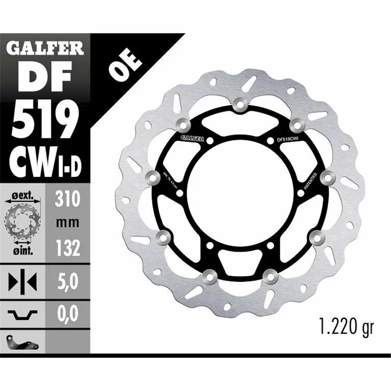 Galfer DF519CWI Disco de Freno Wave Flotante