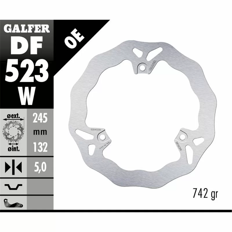 Galfer DF523W Disque De Frein Wave Fixe