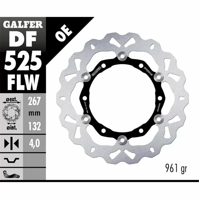 Galfer DF525FLW Bremsscheibe Wave Schwimmend