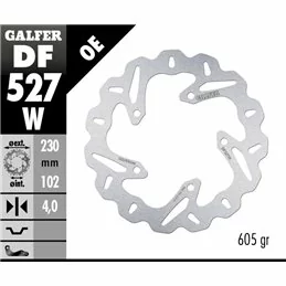 Galfer DF527W Brake Disco Wave Fixed