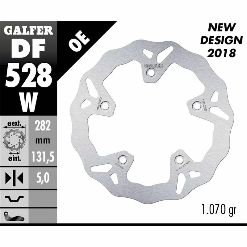 Galfer DF528W Brake Disco Wave Fixed