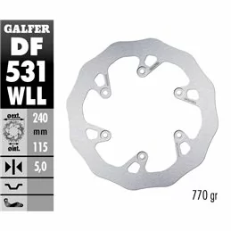 Galfer DF531WLL Disque De Frein Wave Fixe