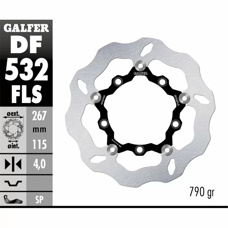 Galfer DF532FLS Brake Disc Wave Floating