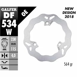 Galfer DF534W Bremsscheibe Wave Fixiert