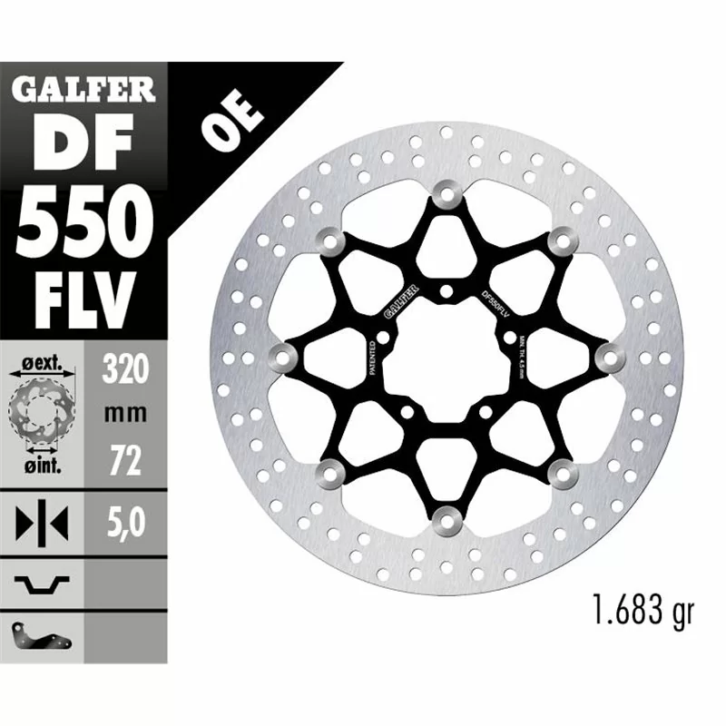 Galfer DF550FLV Disco de Freno Wave Flotante