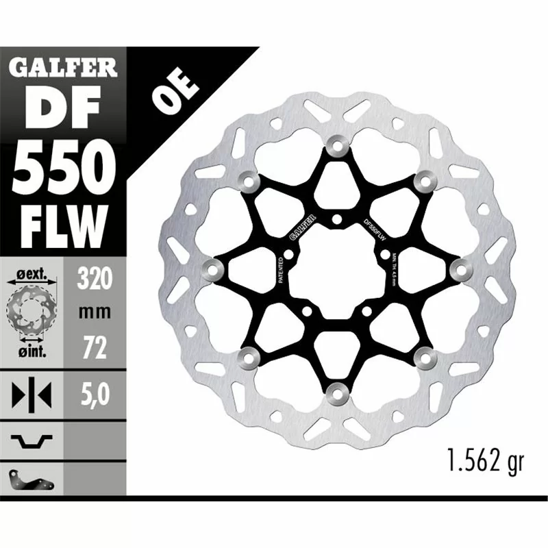 Galfer DF550FLW Brake Disc Wave Floating