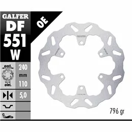 Galfer DF551W Bremsscheibe Wave Fixiert