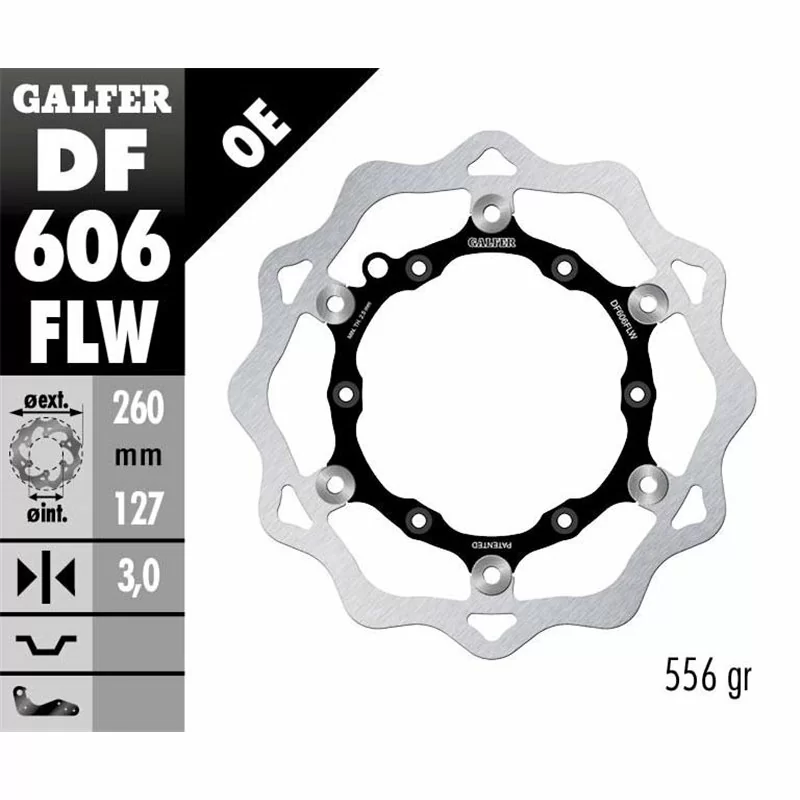 Galfer DF606FLW Disco Freno Wave Flottante