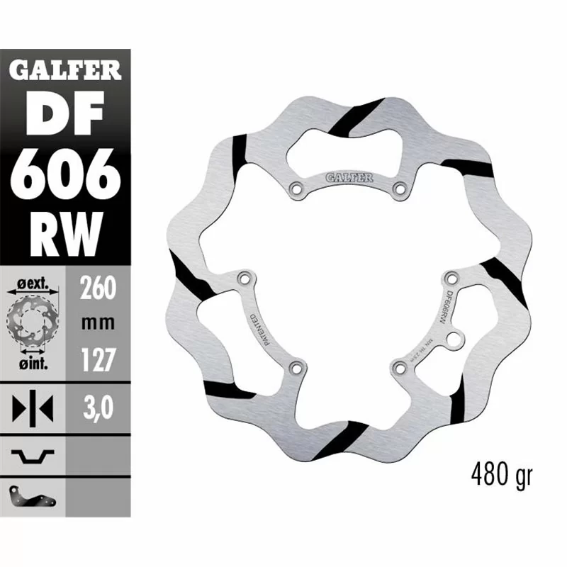 Galfer DF606RW Bremsscheibe Wave Fixiert