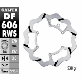 Galfer DF606RWS Brake Disco Wave Fixed