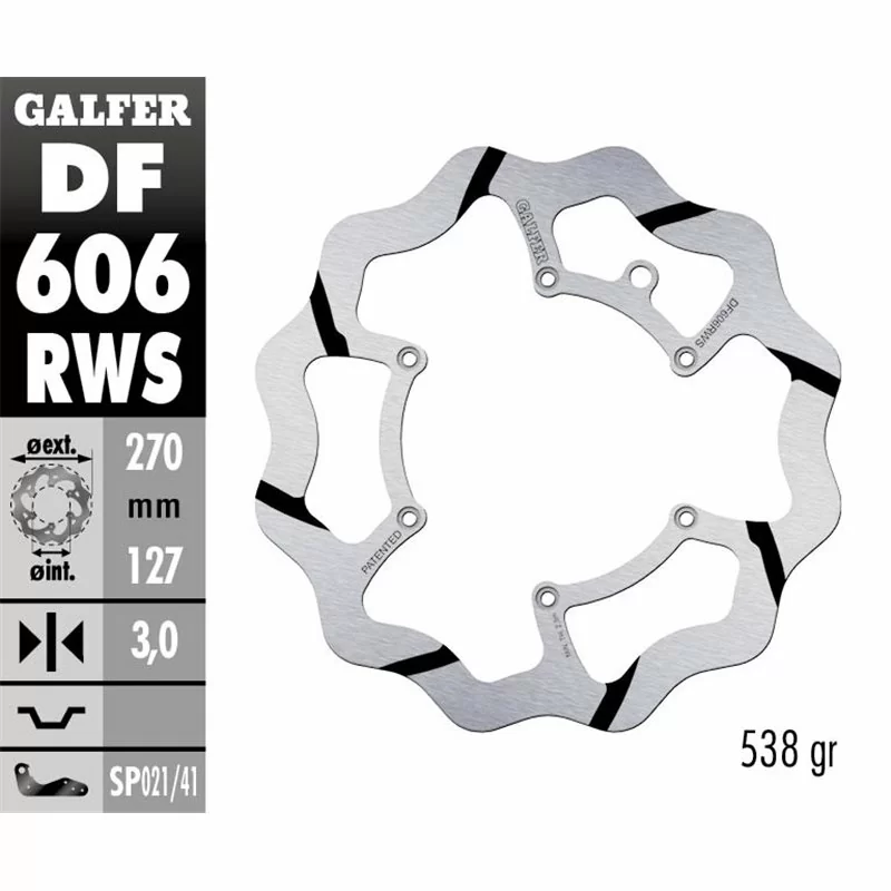 Galfer DF606RWS Brake Disco Wave Fixed