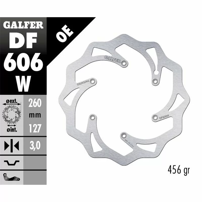 Galfer DF606W Brake Disco Wave Fixed