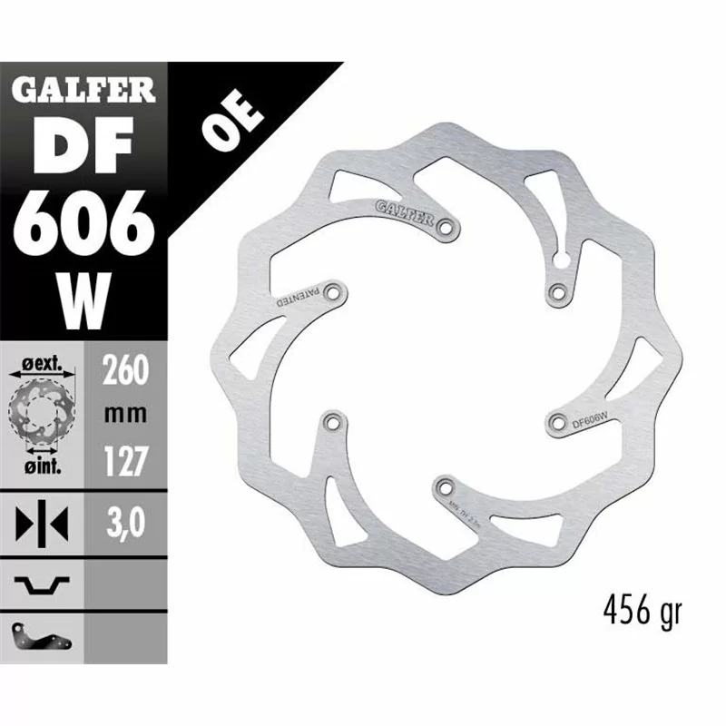 Galfer DF606W Bremsscheibe Wave Fixiert