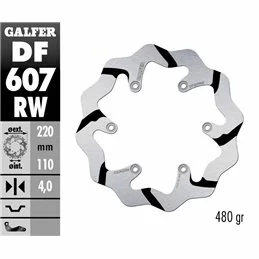 Galfer DF607RW Brake Disco Wave Fixed