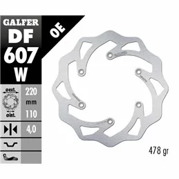 Galfer DF607W Disque De Frein Wave Fixe