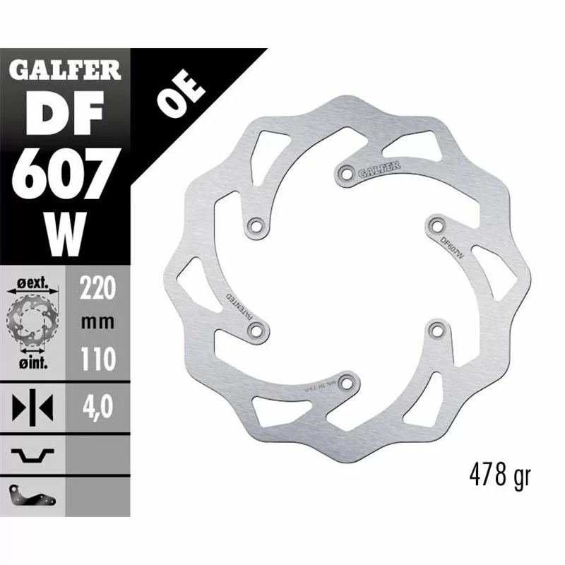 Galfer DF607W Disco De Frebo Wave Fijo