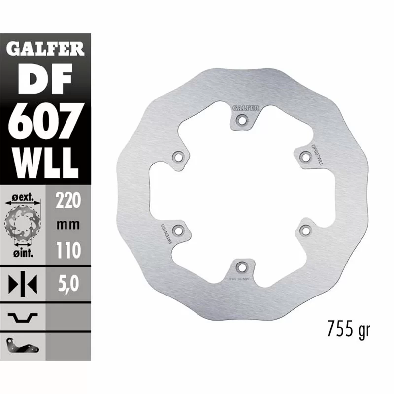 Galfer DF607WLL Brake Disco Wave Fixed