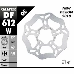 Galfer DF612W Brake Disco Wave Fixed