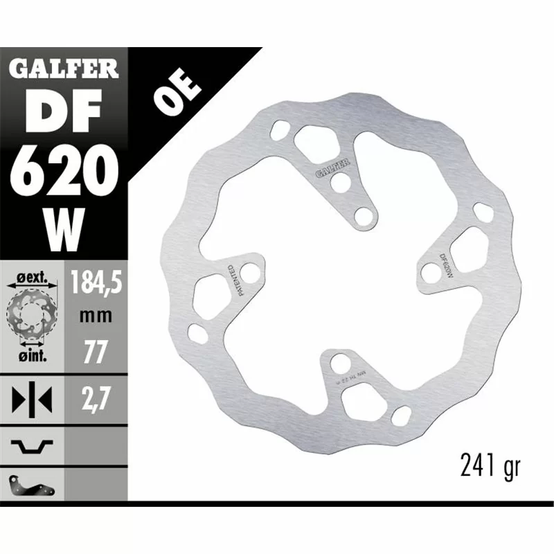 Galfer DF620W Disque De Frein Wave Fixe