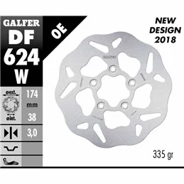 Galfer DF624W Brake Disco Wave Fixed