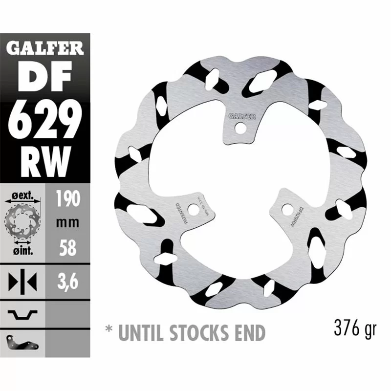 Galfer DF629RW Brake Disco Wave Fixed