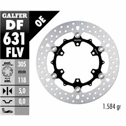 Galfer DF631FLV Bremsscheibe Wave Schwimmend