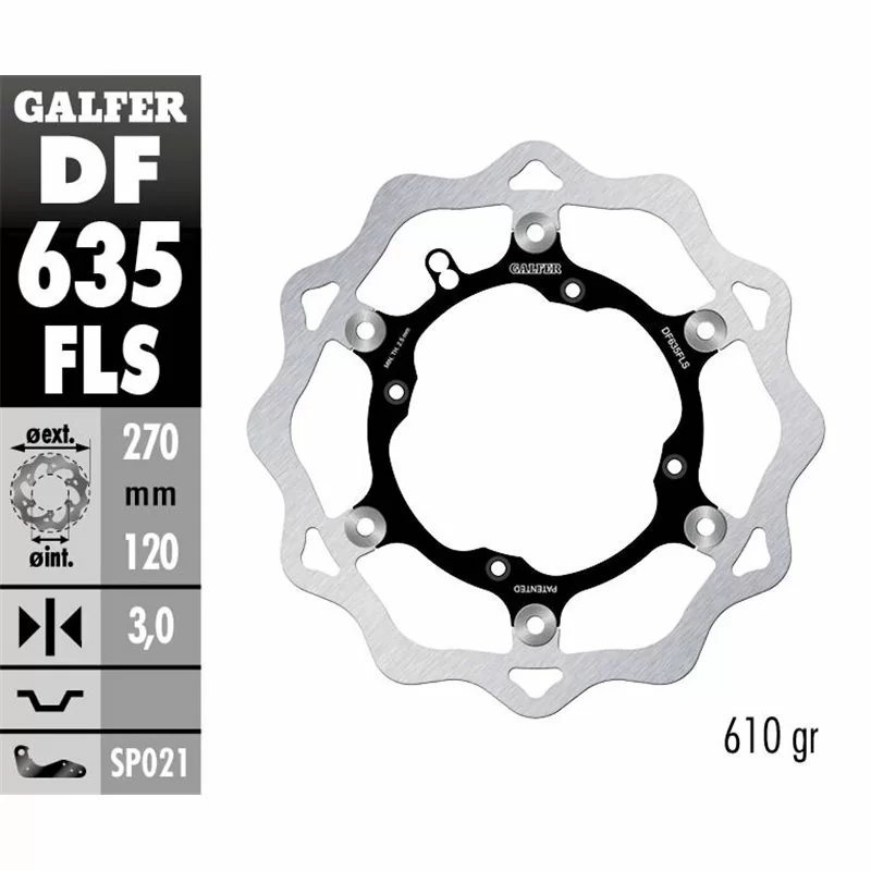 Galfer DF635FLS Disco Freno Wave Flottante