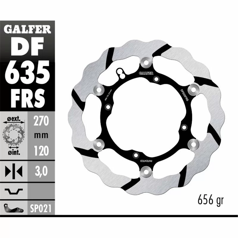 Galfer DF635FRS Brake Disc Wave Floating