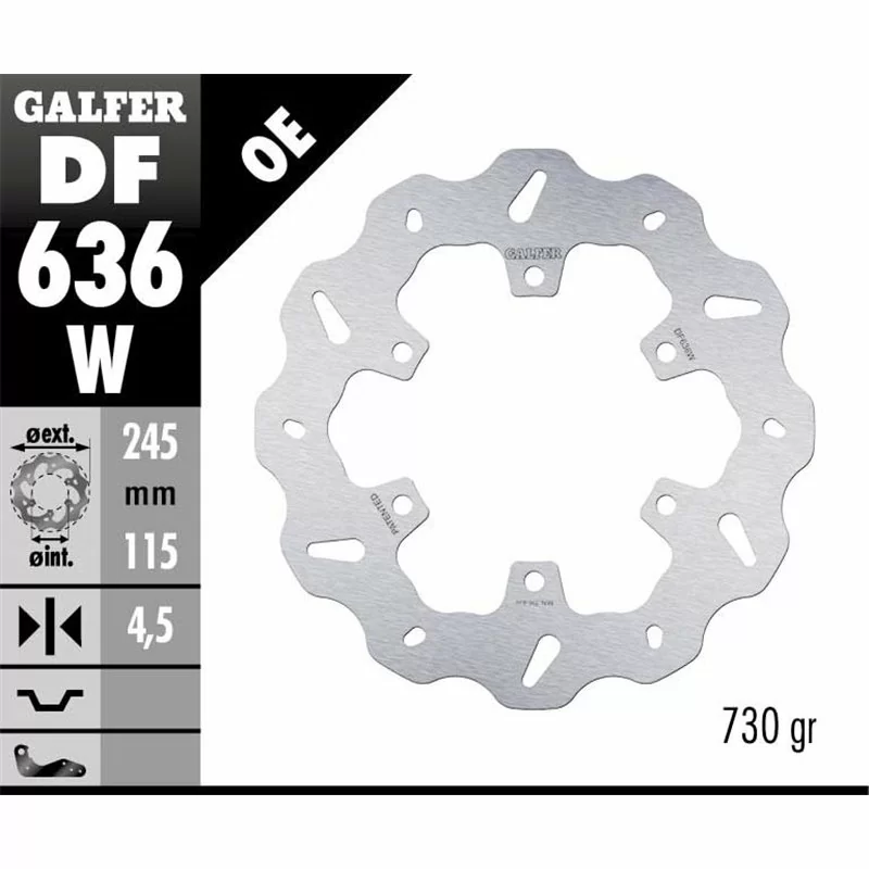 Galfer DF636W Bremsscheibe Wave Fixiert