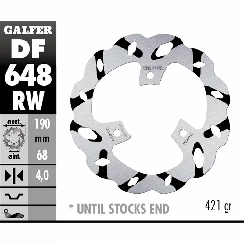 Galfer DF648RW Bremsscheibe Wave Fixiert