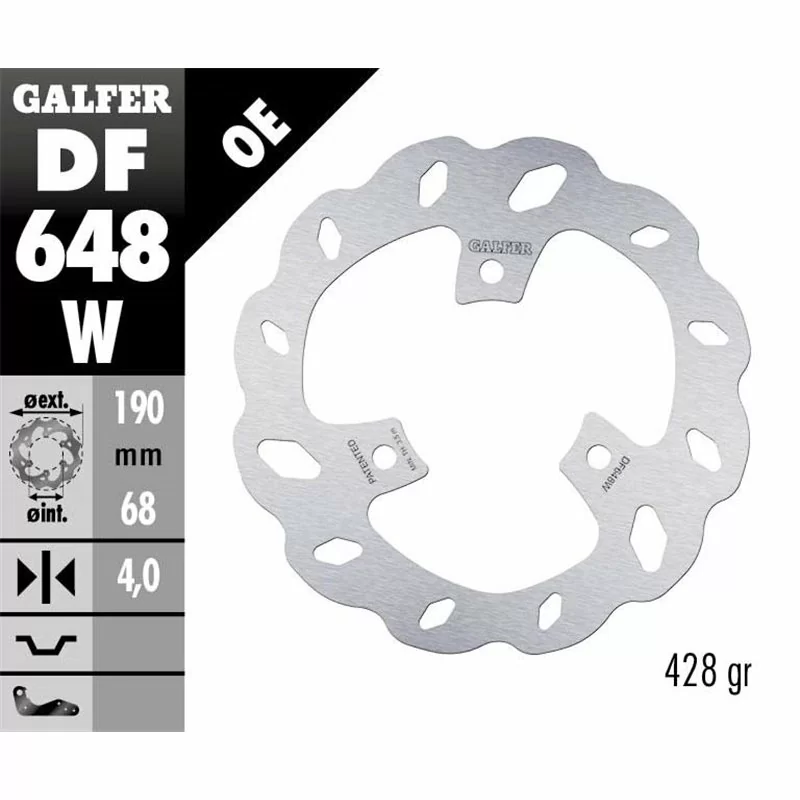 Galfer DF648W Brake Disco Wave Fixed