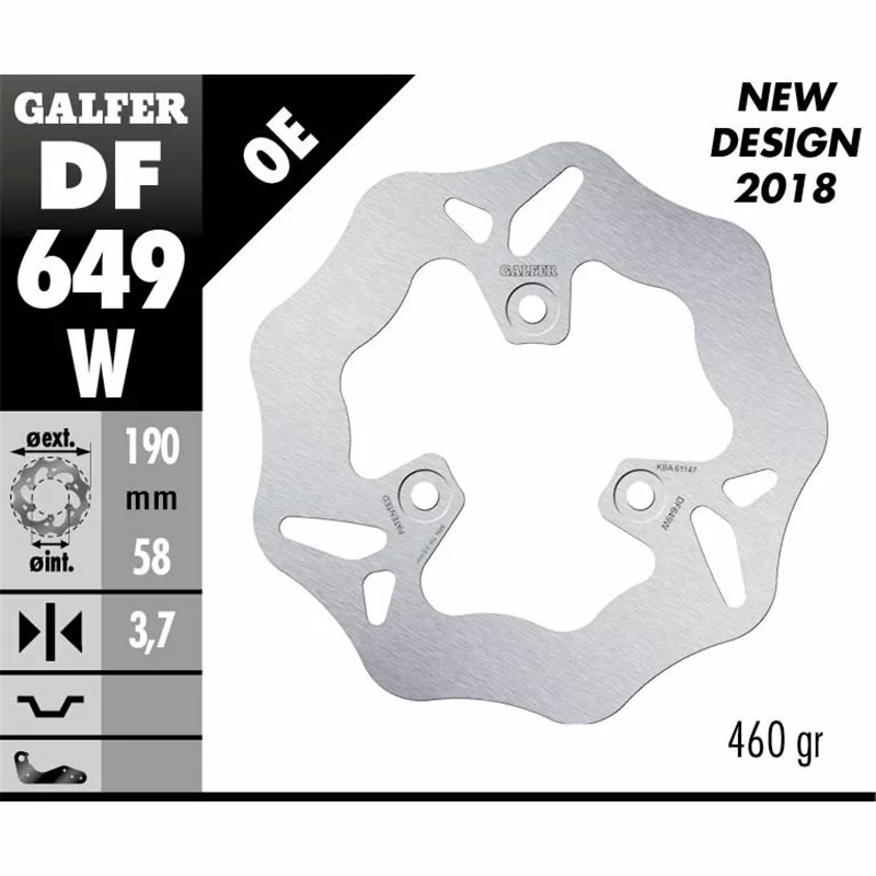 Galfer DF649W Disco Freno Wave Fisso