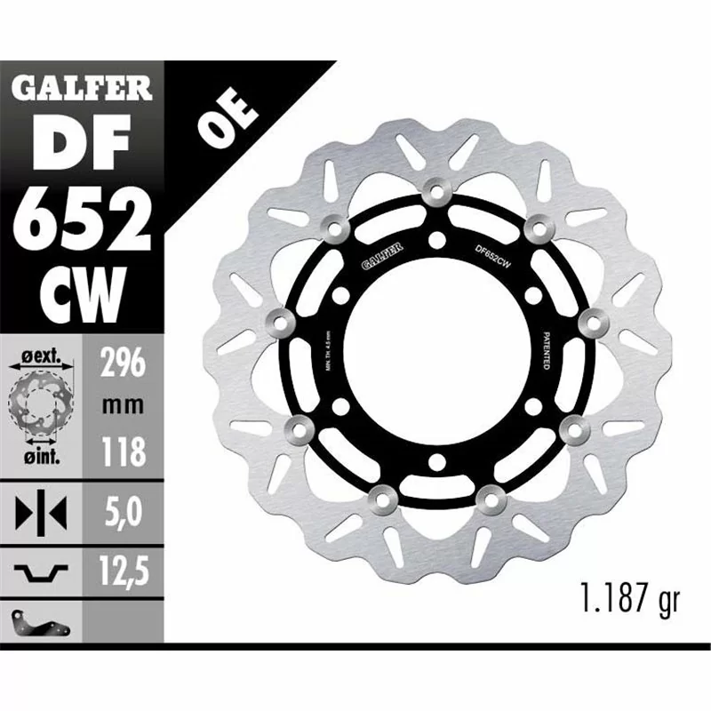 Galfer DF652CW Disque de Frein Wave Flottant