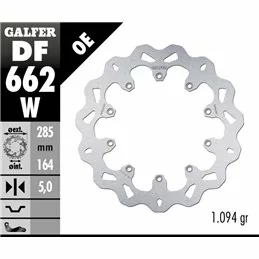 Galfer DF662W Brake Disco Wave Fixed