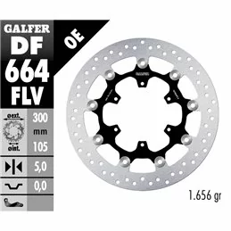 Galfer DF664FLV Disque de Frein Wave Flottant