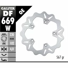 Galfer DF669W Bremsscheibe Wave Fixiert