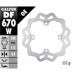 Galfer DF670W Bremsscheibe Wave Fixiert