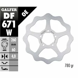 Galfer DF671W Disque De Frein Wave Fixe