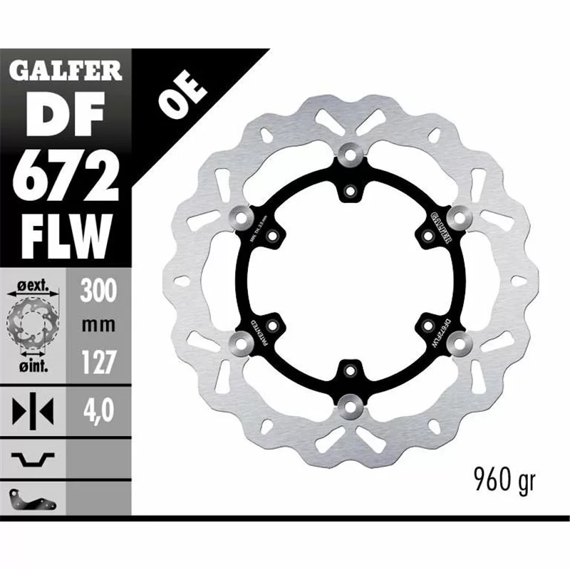 Galfer DF672FLW Disco de Freno Wave Flotante