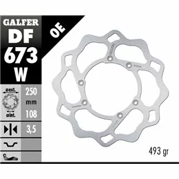 Galfer DF673W Disco Freno Wave Fisso