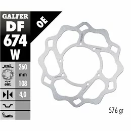 Galfer DF674W Bremsscheibe Wave Fixiert