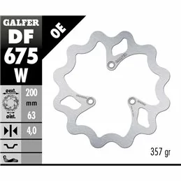 Galfer DF675W Bremsscheibe Wave Fixiert