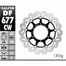 Galfer DF677CW Brake Disc Wave Floating