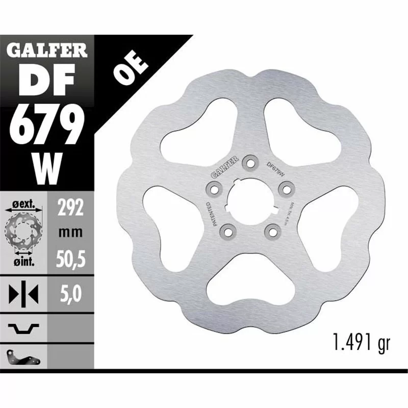 Galfer DF679W Brake Disco Wave Fixed