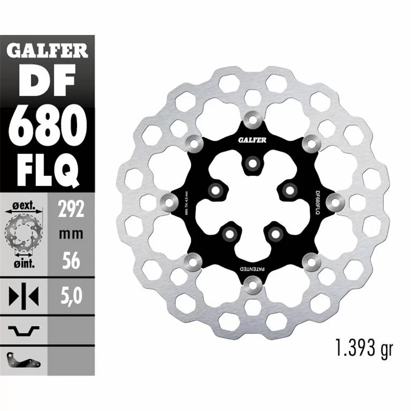 Galfer DF680FLQ Bremsscheibe Wave Schwimmend