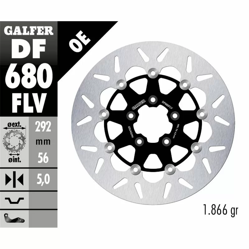 Galfer DF680FLV Brake Disc Wave Floating